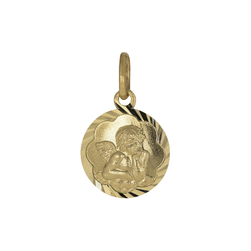 ENGEL rund, 14 Karat, Gelbgold, 10 mm - 45695