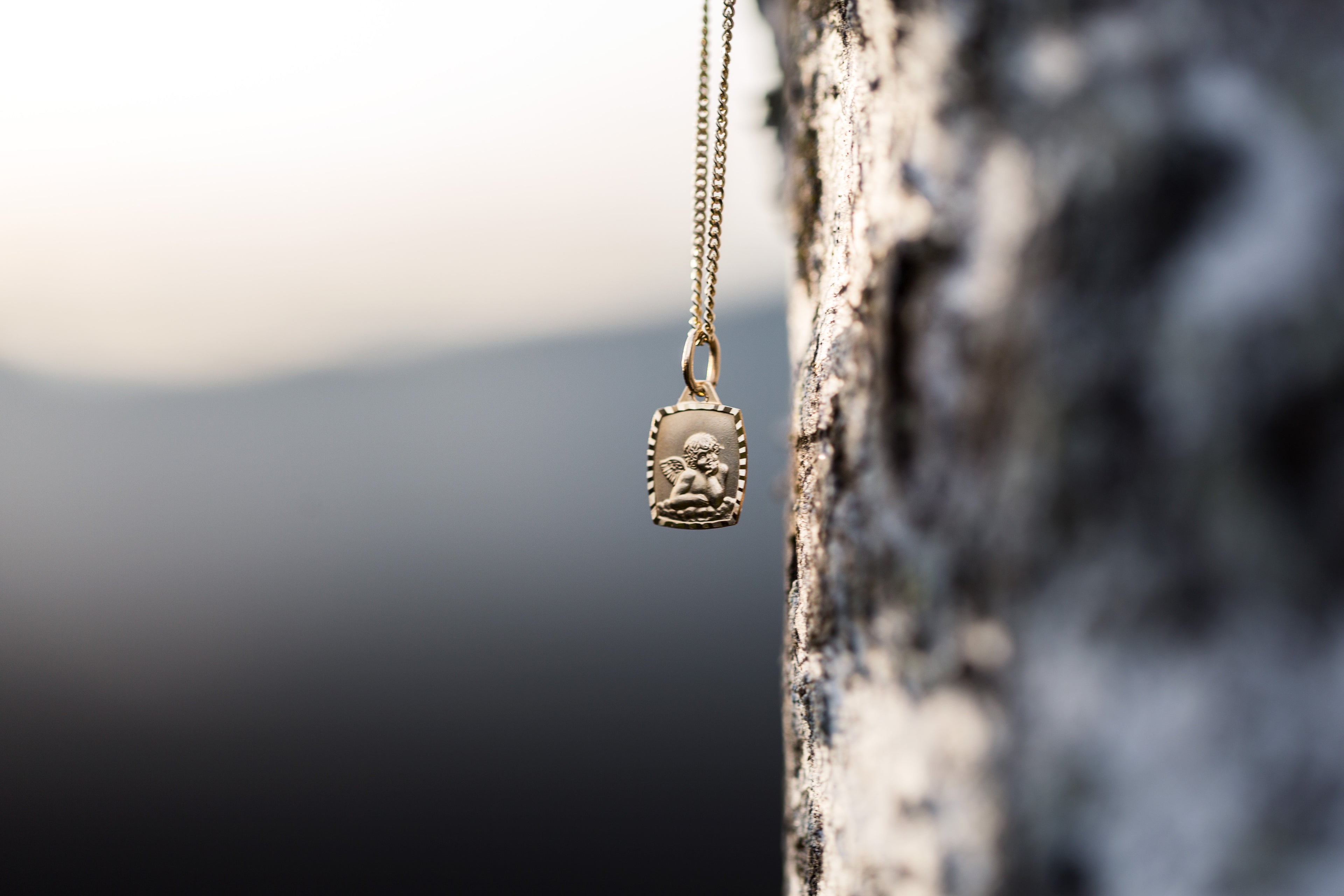 Schutzengel Panzerkette Taufanhänger diamantiert Kette Goldkette Taufe Taufgeschenk Geschenk Schutzengerl Taufpate Taufpatin